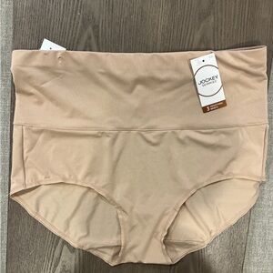NEW Jockey 8/XL Skimmies Microfiber Body Smoothing Briefs Nude NWT